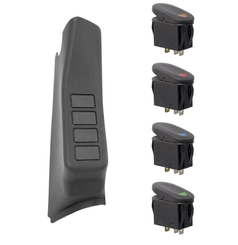Rugged Ridge — A Pillar Switch Pod Kit
SWITCHES/KNOBS-OMIX