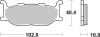 Brembo OE Powersports — Brembo OE 91-92 Yamaha FZX Zeal 250cc Sinter Brake Pad - Front