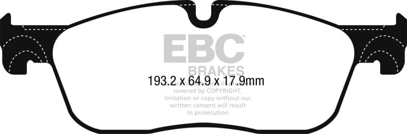 EBC — EBC 2017+ Jaguar F-Pace Ultimax2 Front Brake Pads
Disc Brake Pad