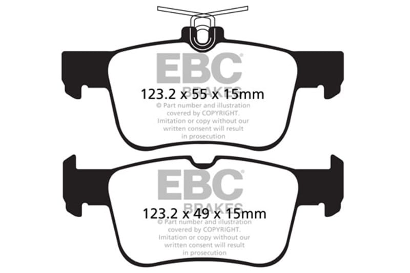 EBC — EBC 13+ Ford Fusion 1.6 Turbo Yellowstuff Rear Brake Pads
Disc Brake Pad