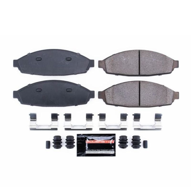 PowerStop — PowerStop - Z23 Daily Driver Carbon-Fiber Ceramic Brake Pads with Hardware Kit
