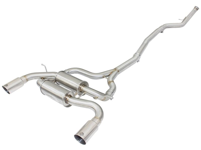 aFe — MACH Force-Xp 2-1/2 IN 304 Stainless Steel Cat-Back Exhaust w/Polished Tip