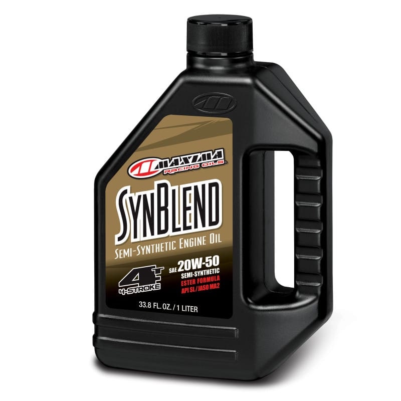 Maxima — Maxima Syn Blend Ester 4T Semi-Synthetic 20W50 Engine Oil - 1L