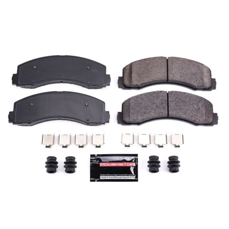 PowerStop — PowerStop - Z23 Daily Driver Carbon-Fiber Ceramic Brake Pads with Hardware Kit