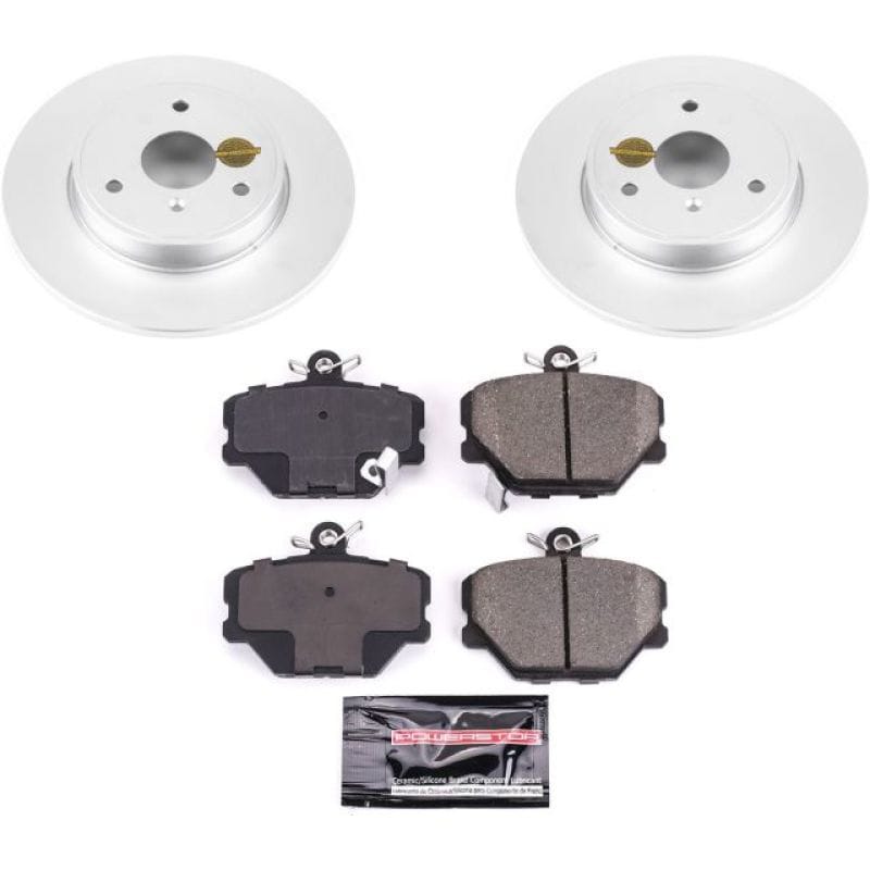 PowerStop — Genuine Geomet Coated Rotor and Carbon-Fiber Ceramic Brake Pad Kit
