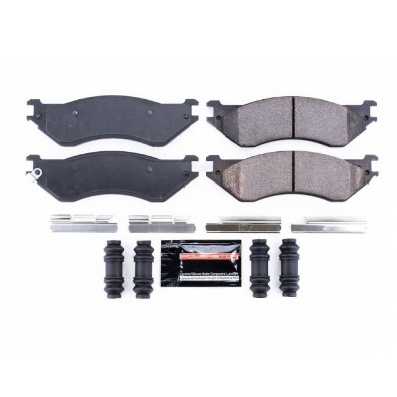 PowerStop — PowerStop - Z23 Daily Driver Carbon-Fiber Ceramic Brake Pads with Hardware Kit