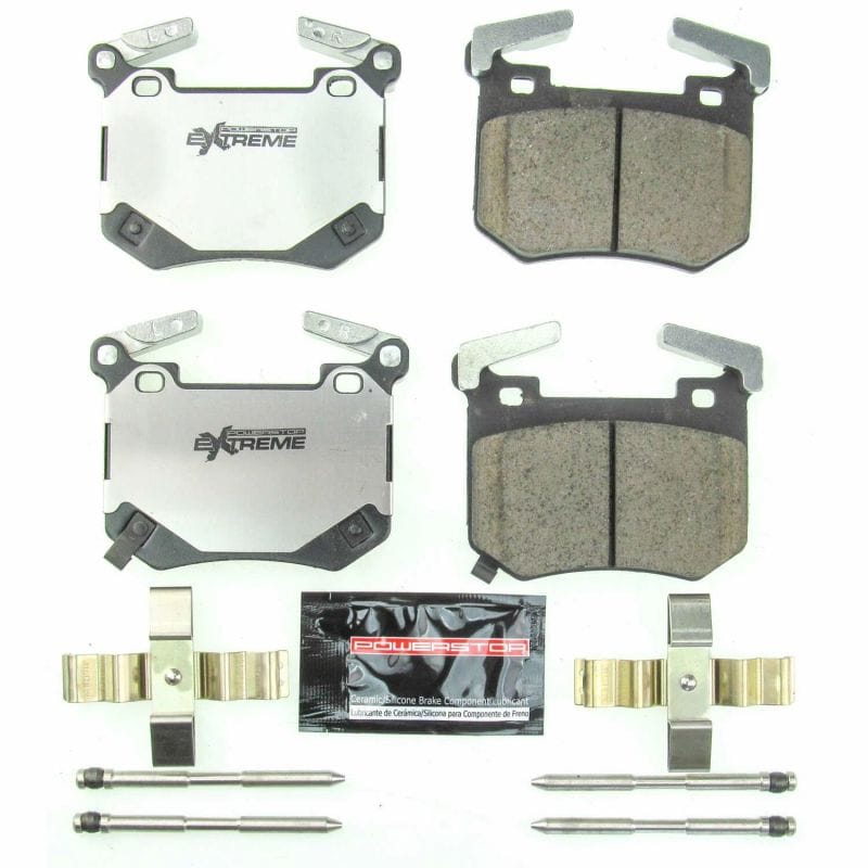 PowerStop — PowerStop - Z26 Performance Carbon-Fiber Ceramic Brake Pads with Hardware Kit