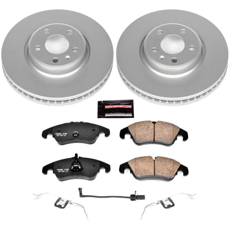 PowerStop — Genuine Geomet Coated Rotor and Carbon-Fiber Ceramic Brake Pad Kit