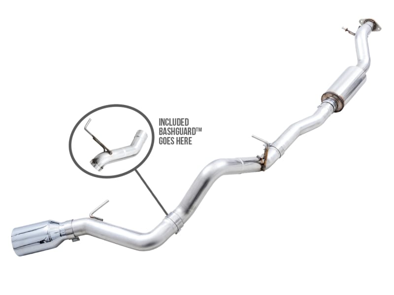 AWE Tuning — AWE 0FG Catback Exhaust for Ford Bronco with BashGuard™ - Single 5" Tip