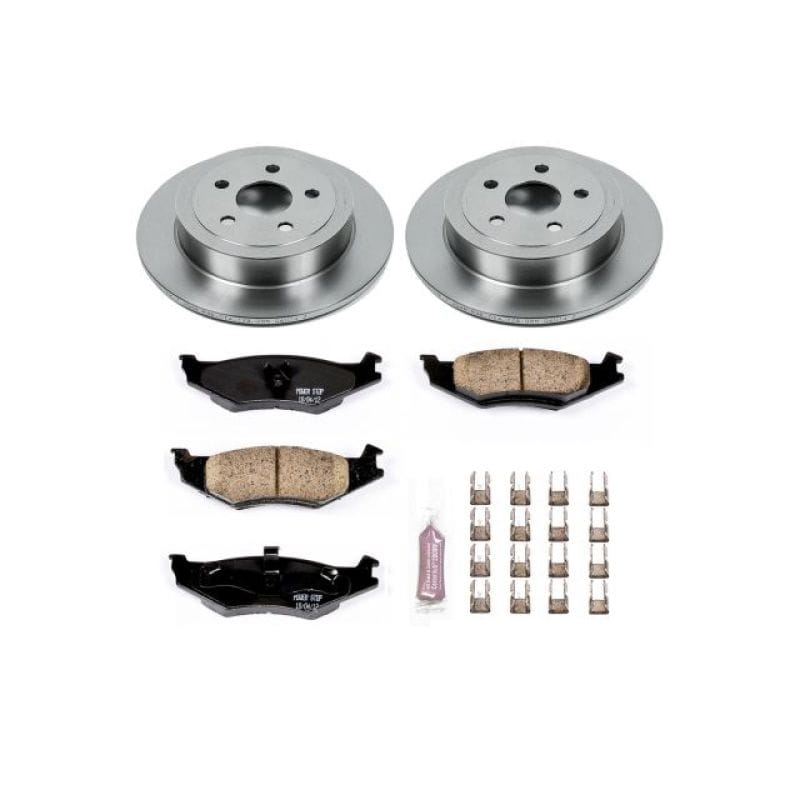 PowerStop — OE Stock Replacement Low-Dust Ceramic Brake Pad and Rotor Kit