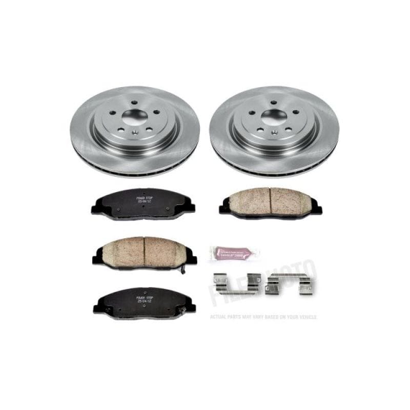 PowerStop — OE Stock Replacement Low-Dust Ceramic Brake Pad and Rotor Kit