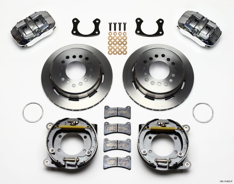 Wilwood — KIT,REAR,DISC/DRUM,SMALL FORD,2.50 OFFSE 1PC 11.00,POLISH