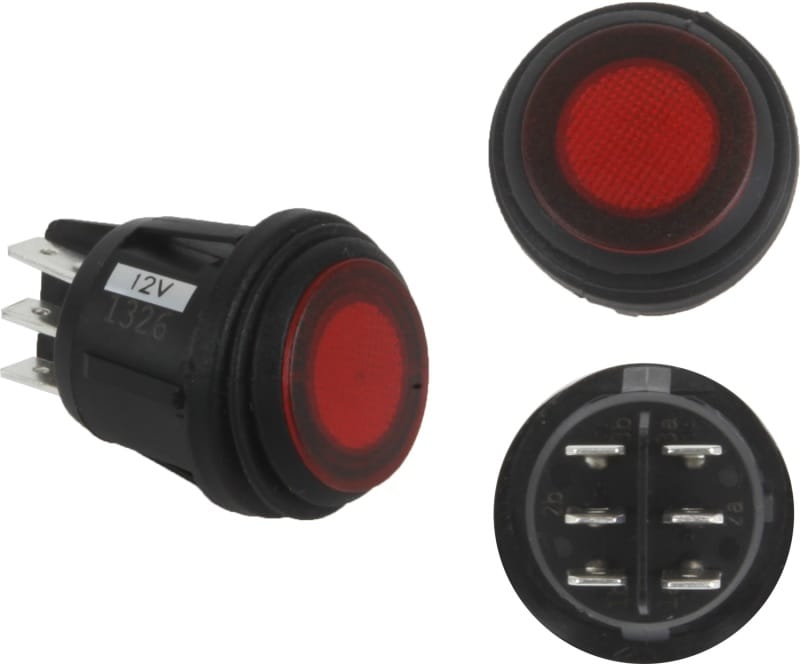Rigid Industries — RIGID 3 Position Rocker Switch (On/Off/Backlight); Red; Single
3 Position Rocker Switch (On/Off/Backlight), Red, Single