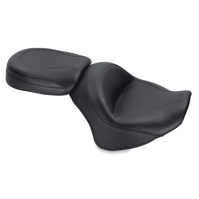 Mustang Motorcycle — Mustang 11-17 Yamaha Stryker Standard Touring 2PC Seat - Black