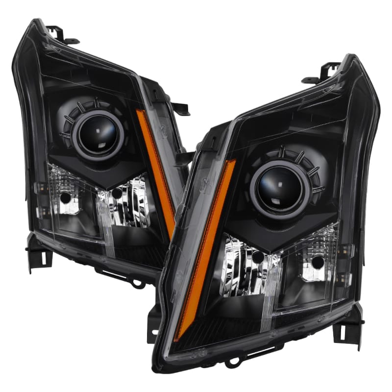 SPYDER — xTune Cadillac SRX 10-14 OE Style Halogen Headlights - Black HD-JH-CSRX11-AM-BK