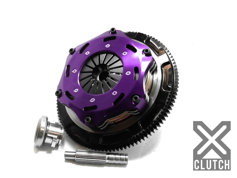 XCLUTCH — Clutch Kit Inc Chromoly Flywheel; 7  1/4" Twin Solid Ceramic Clutch Discs