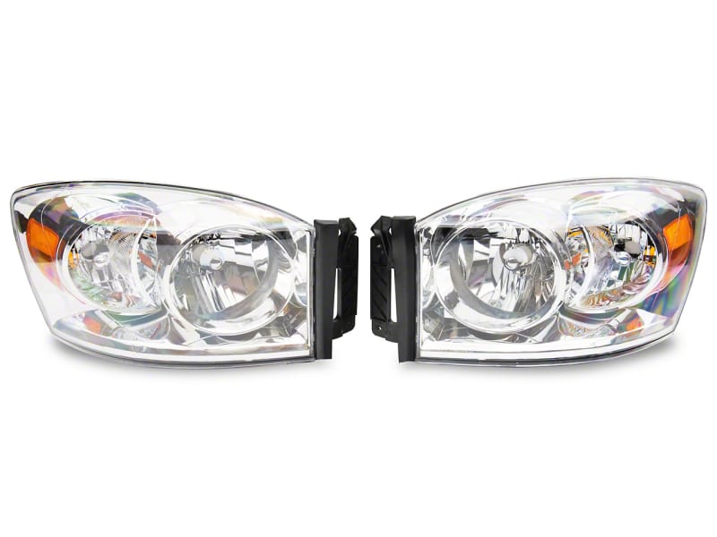Raxiom — Raxiom 06-08 Dodge RAM 1500 Axial Series OEM Style Rep Headlights- Chrome Housing (Clear Lens)
Headlights
