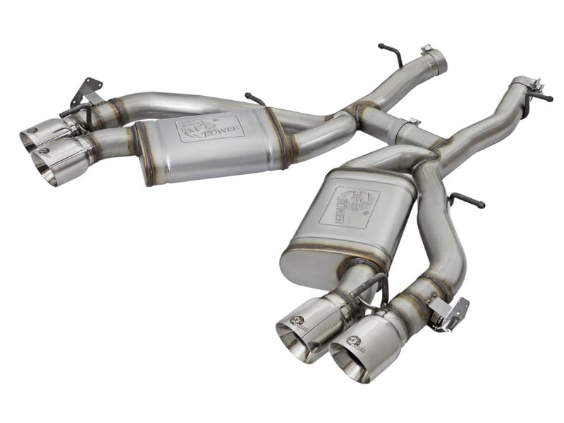aFe — MACH Force-Xp 3 IN 304 Stainless Steel Axle-Back Exhaust System w/Polished Tip