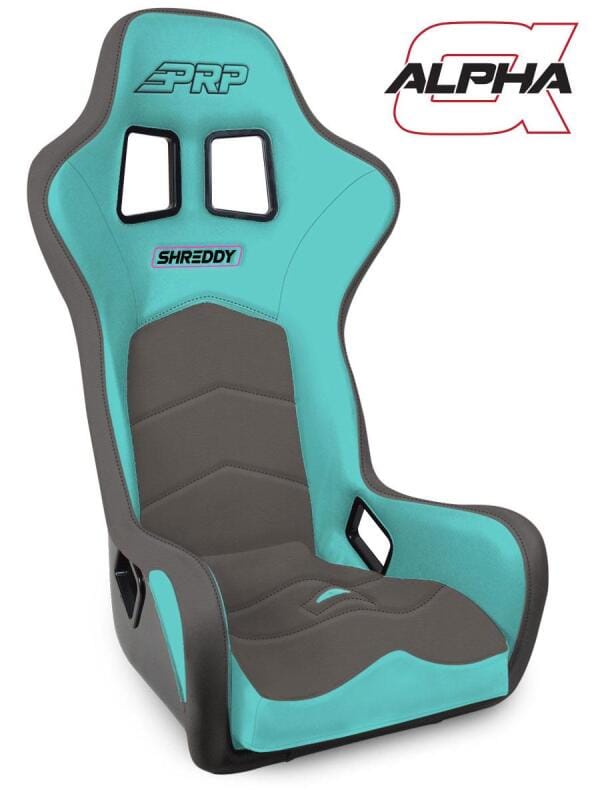 PRP Seats — PRP Shreddy Alpha Composite Seat- Teal/Grey