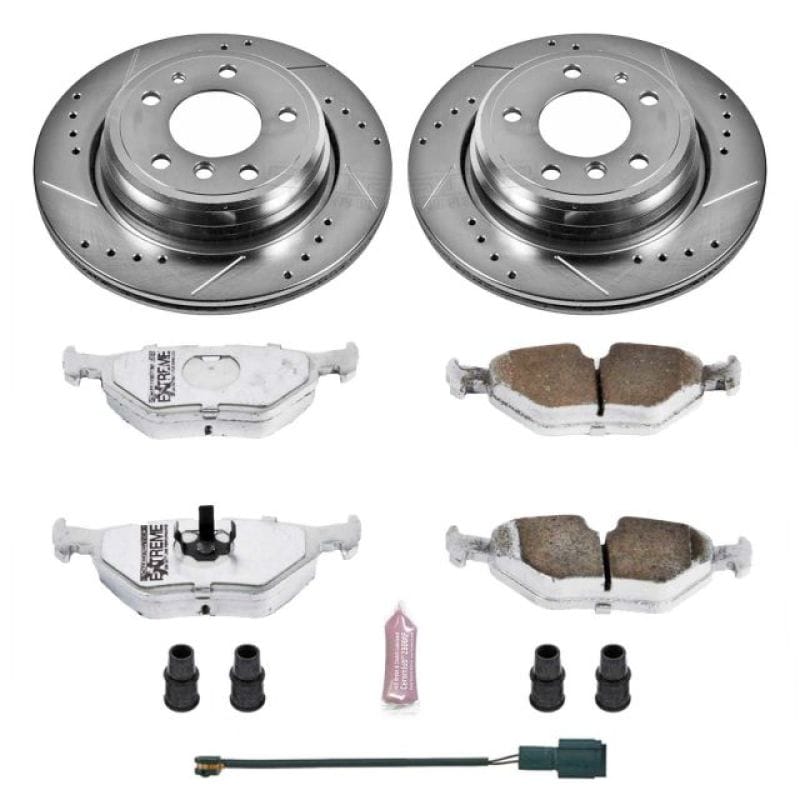 PowerStop — Z26 Street Performance Ceramic Brake Pad and Drilled & Slotted Rotor Kit