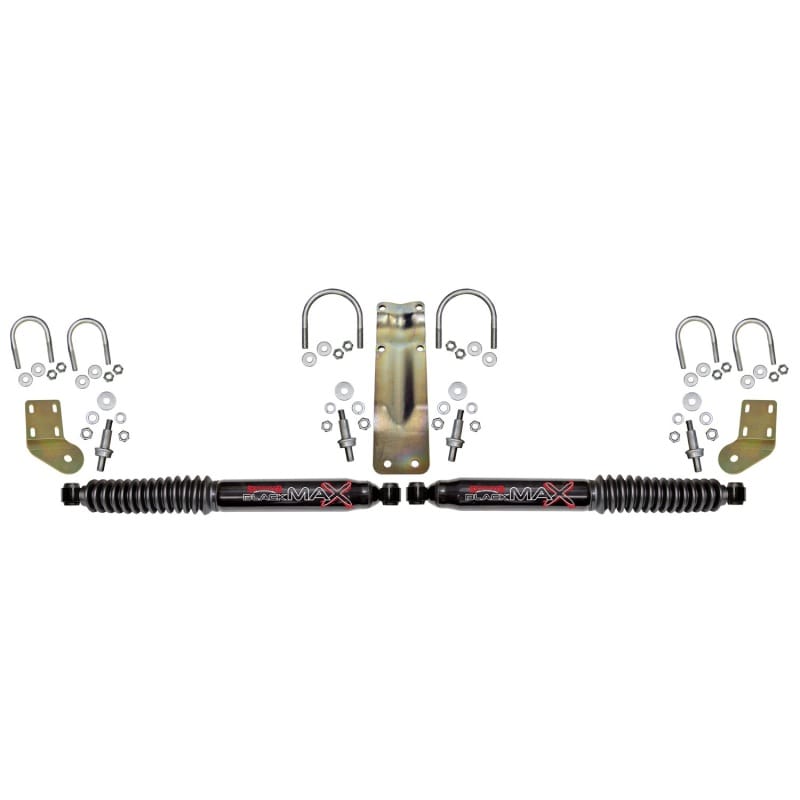 Skyjacker — Black MAX Dual Stabilizer Kit With Black Cylinders and Black Boots.