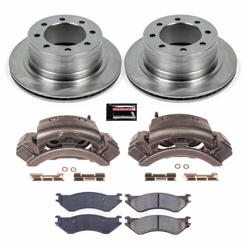 PowerStop — OE Stock Replacement Low-Dust Ceramic Brake Pad, Rotor and Caliper Kit