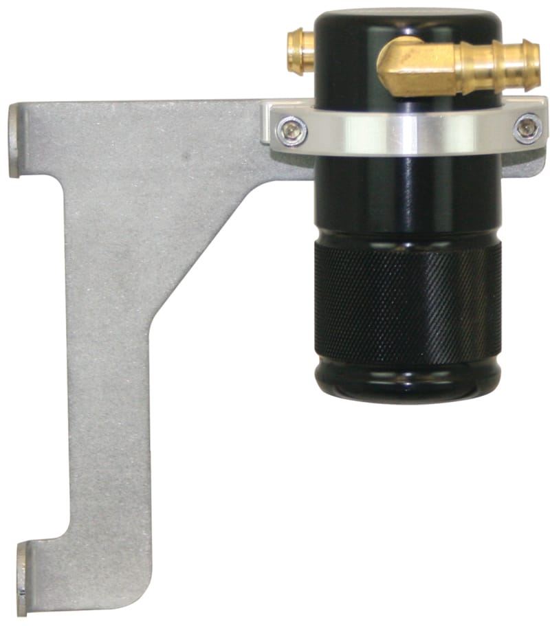 Moroso — Moroso 12-18 Jeep 3.6L JK Air/Oil Separator Catch Can - Small Body - Billet Aluminum - Black Finish