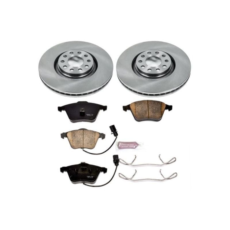 PowerStop — OE Stock Replacement Low-Dust Ceramic Brake Pad and Rotor Kit