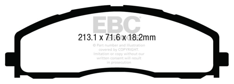 EBC — EBC 13+ Ford F250 (inc Super Duty) 6.2 (2WD) Greenstuff Front Brake Pads
Disc Brake Pad
