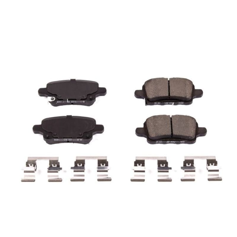 PowerStop — PowerStop - Z23 Daily Driver Carbon-Fiber Ceramic Brake Pads with Hardware Kit