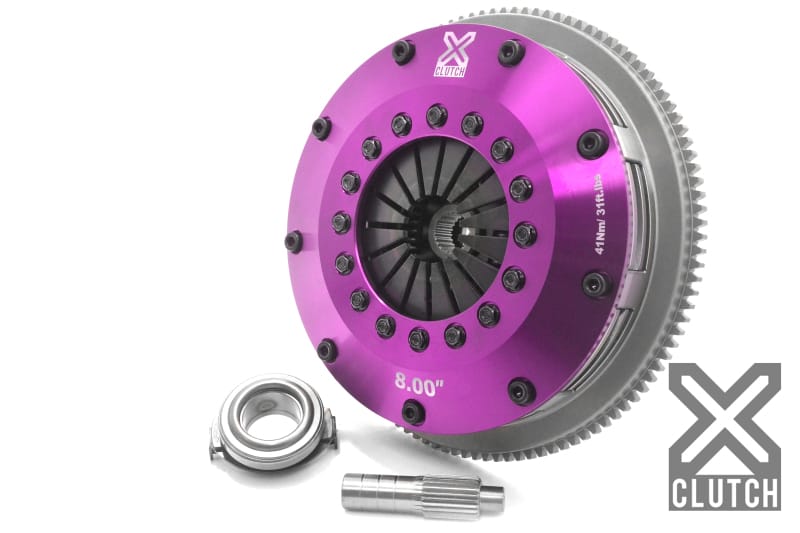 XCLUTCH — Clutch Kit Inc Chromoly Flywheel; 8" Twin Sprung Ceramic Clutch Discs