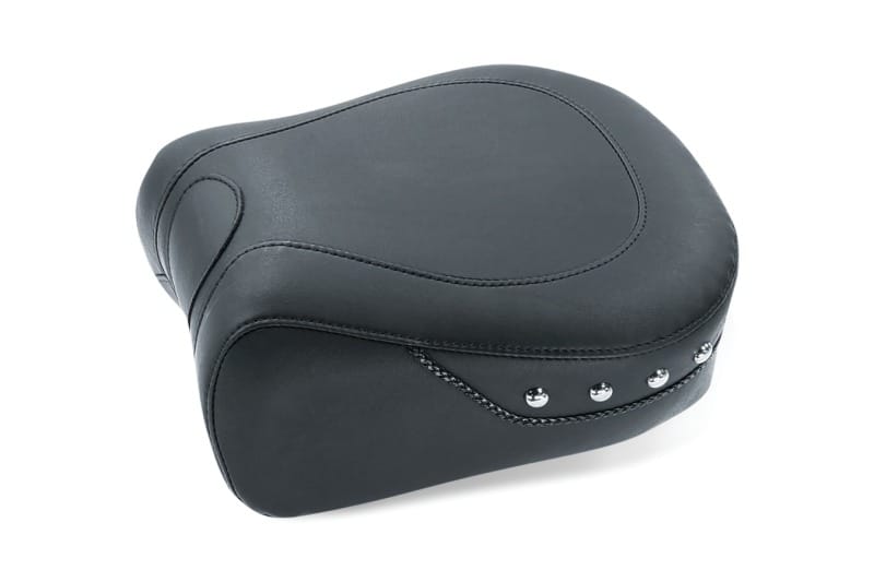Mustang Motorcycle — Mustang 97-07 Harley Electra Glide, Rd Glide Lowdown Standard Touring Passenger Seat w/Studs -Black