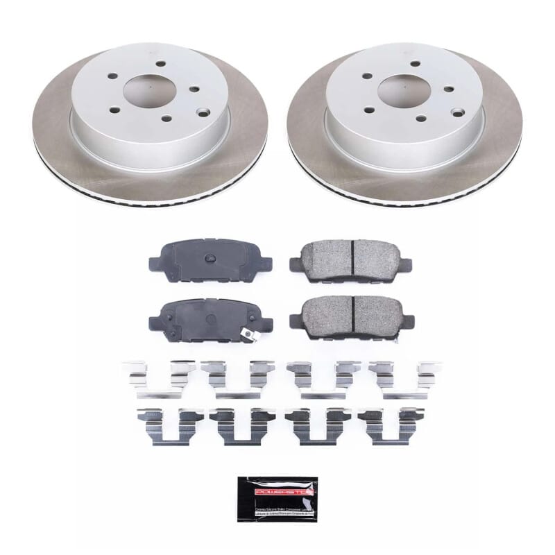 PowerStop — Semi-Coated Rotor and Low-Dust Ceramic Brake Pad Kit