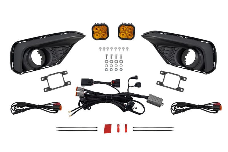 Diode Dynamics — Diode Dynamics 2030 Ford Mustang EcoBoost SS3 Add-On Fog Lamp Kit Yellow Max