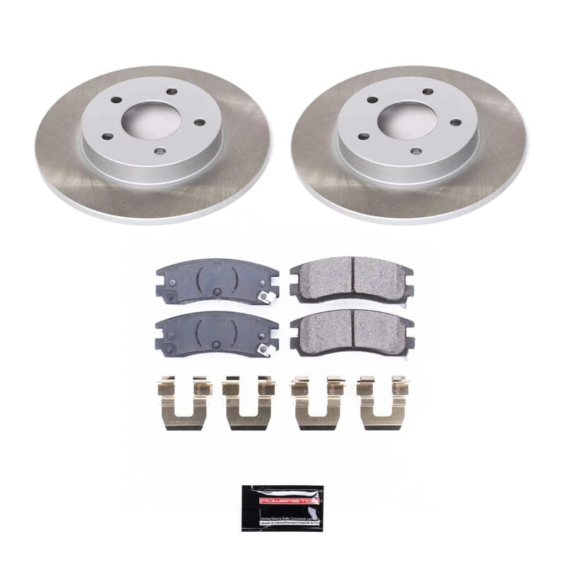 PowerStop — Semi-Coated Rotor and Low-Dust Ceramic Brake Pad Kit