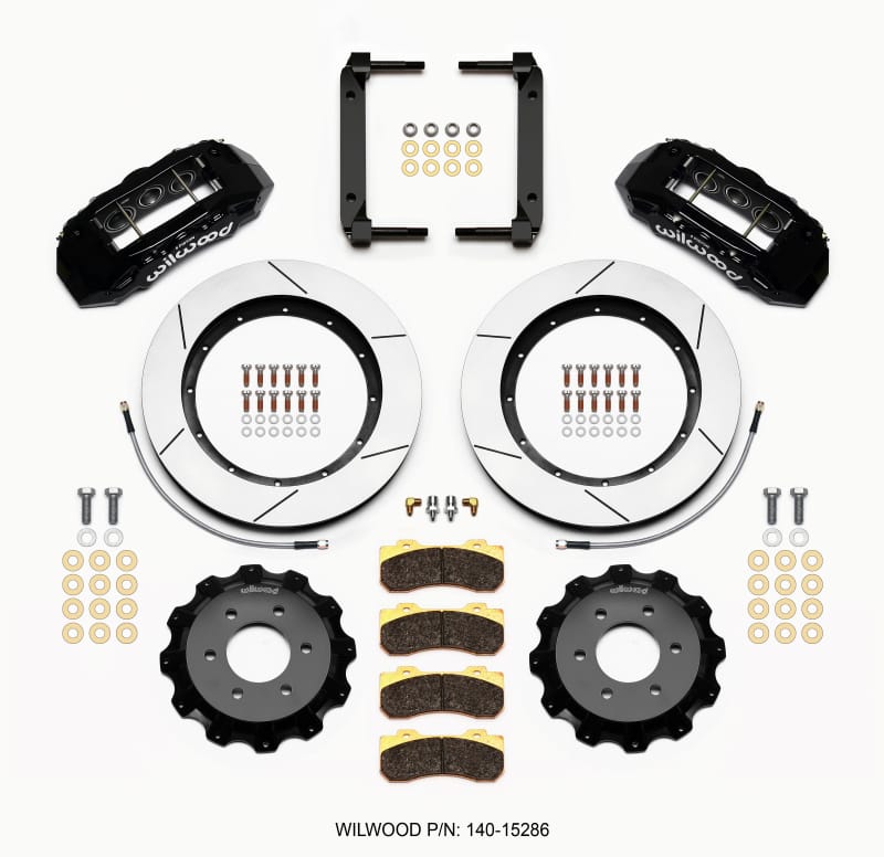 Wilwood — KIT,FRONT,FORD F150 4WD,2004-08,6-LUG TX6R,15.50 ROTOR,BLACK,W/LINES