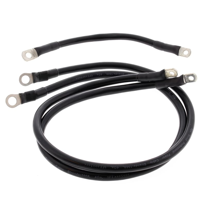 All Balls Racing — All Balls Racing 80-81 Harley-Davidson FLH Electra Glide Battery Cable Kit Black
