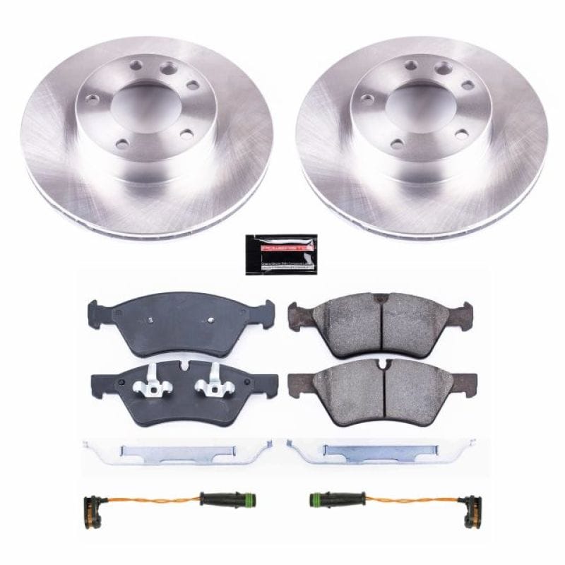 PowerStop — OE Stock Replacement Low-Dust Ceramic Brake Pad and Rotor Kit