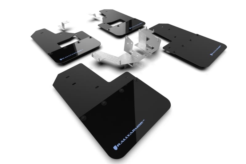 Rally Armor — Black Mud Flap/Area Blue Logo