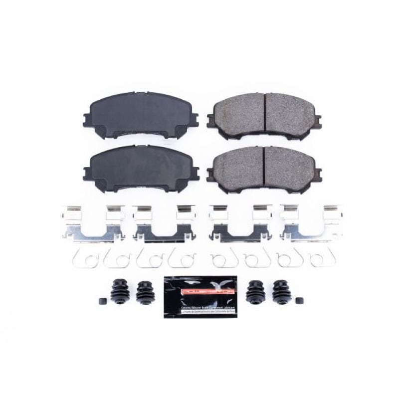 PowerStop — PowerStop - Z23 Daily Driver Carbon-Fiber Ceramic Brake Pads with Hardware Kit
