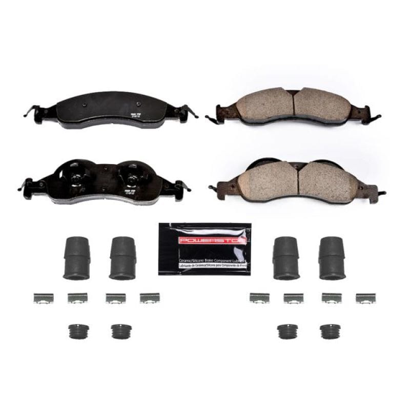 PowerStop — PowerStop - Z23 Daily Driver Carbon-Fiber Ceramic Brake Pads with Hardware Kit