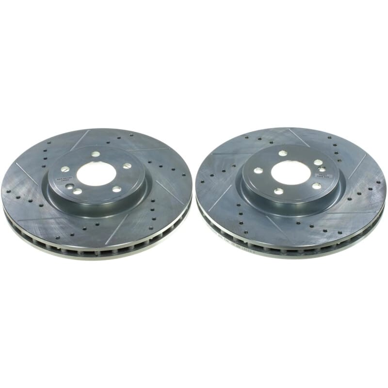 PowerStop — PowerStop Evolution Performance Drilled, Slotted & Plated Brake Rotor Pair