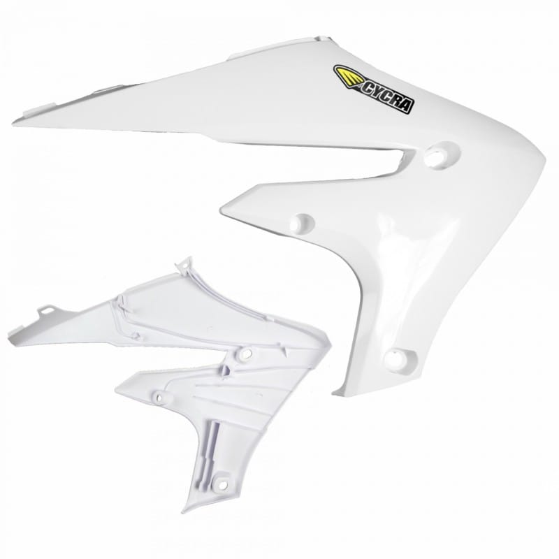 Cycra — Cycra 20+ Yamaha WR250F Powerflow Radiator Shrouds - White