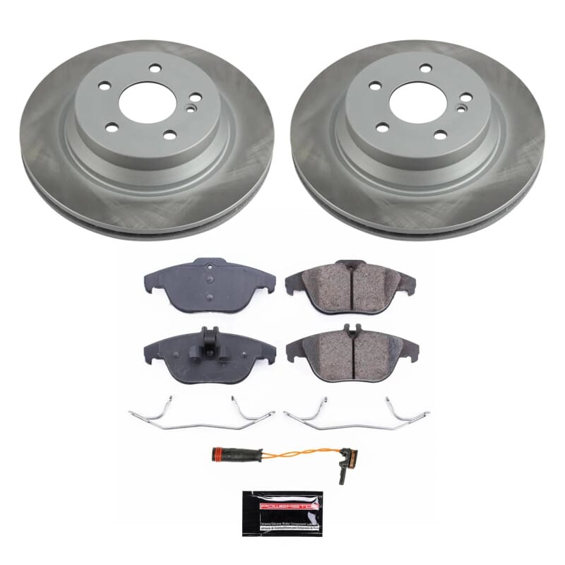 PowerStop — Semi-Coated Rotor and Low-Dust Ceramic Brake Pad Kit