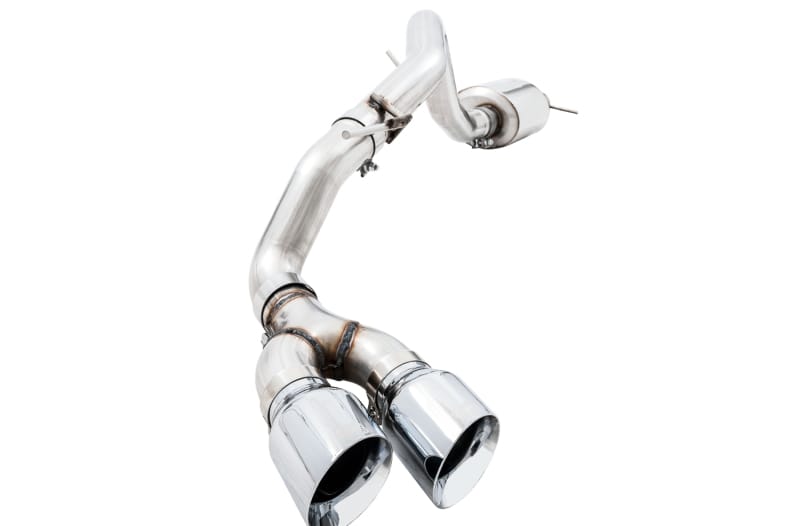 AWE Tuning — AWE 0FG Exhaust w/ BashGuard for Ford Ranger - Dual Chrome Tips