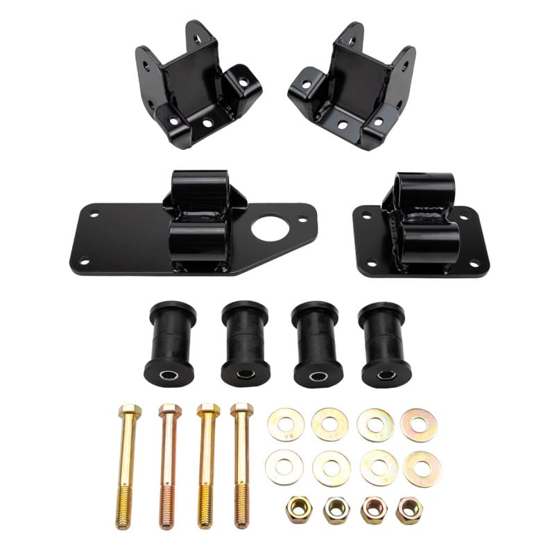 Wehrli — Engine Mnt, HD, L5P Engine Swap Mnt KT - 2001-2010 GM HD Chassis, Semi-Gloss Blk