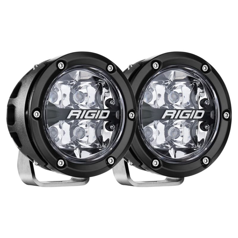 Rigid Industries — 360-SERIES 4in. OFF-ROAD LAMP; SPOT BEAM; RGBW BACKLIGHT; SET/2
360-SERIES 4" OFF-ROAD LAMP, SPOT BEAM, RGBW BACKLIGHT, SET/2