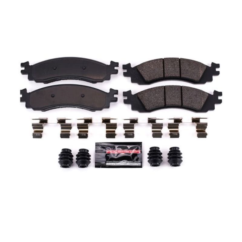 PowerStop — PowerStop - Z23 Daily Driver Carbon-Fiber Ceramic Brake Pads with Hardware Kit