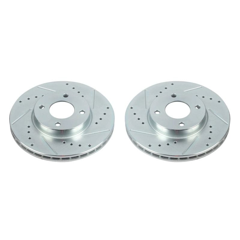 PowerStop — PowerStop Evolution Performance Drilled, Slotted & Plated Brake Rotor Pair