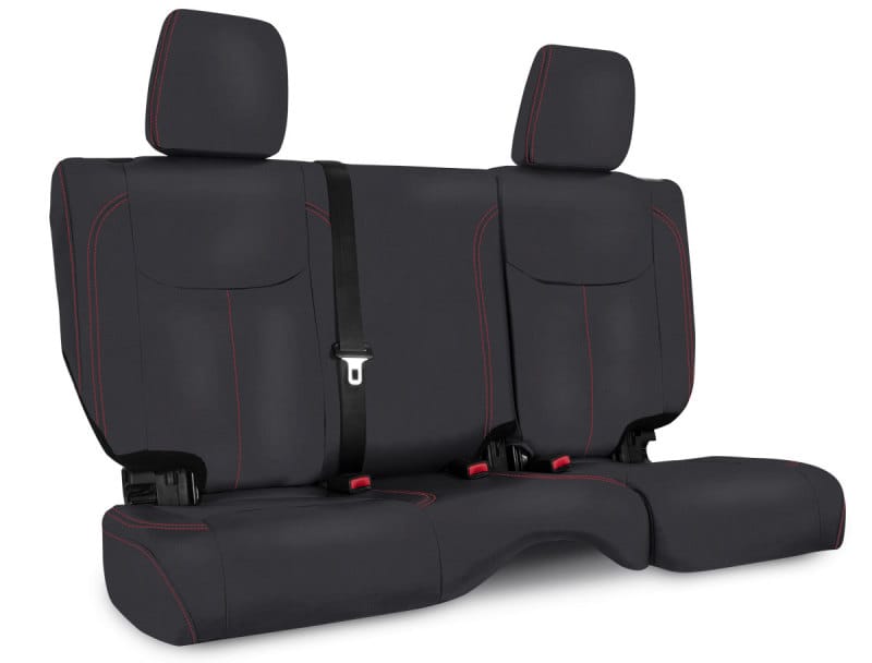 PRP Seats — PRP 13-18 Jeep Wrangler JKU Rear Seat Cover/4 door - Black with Red Stitching
Seat Covers